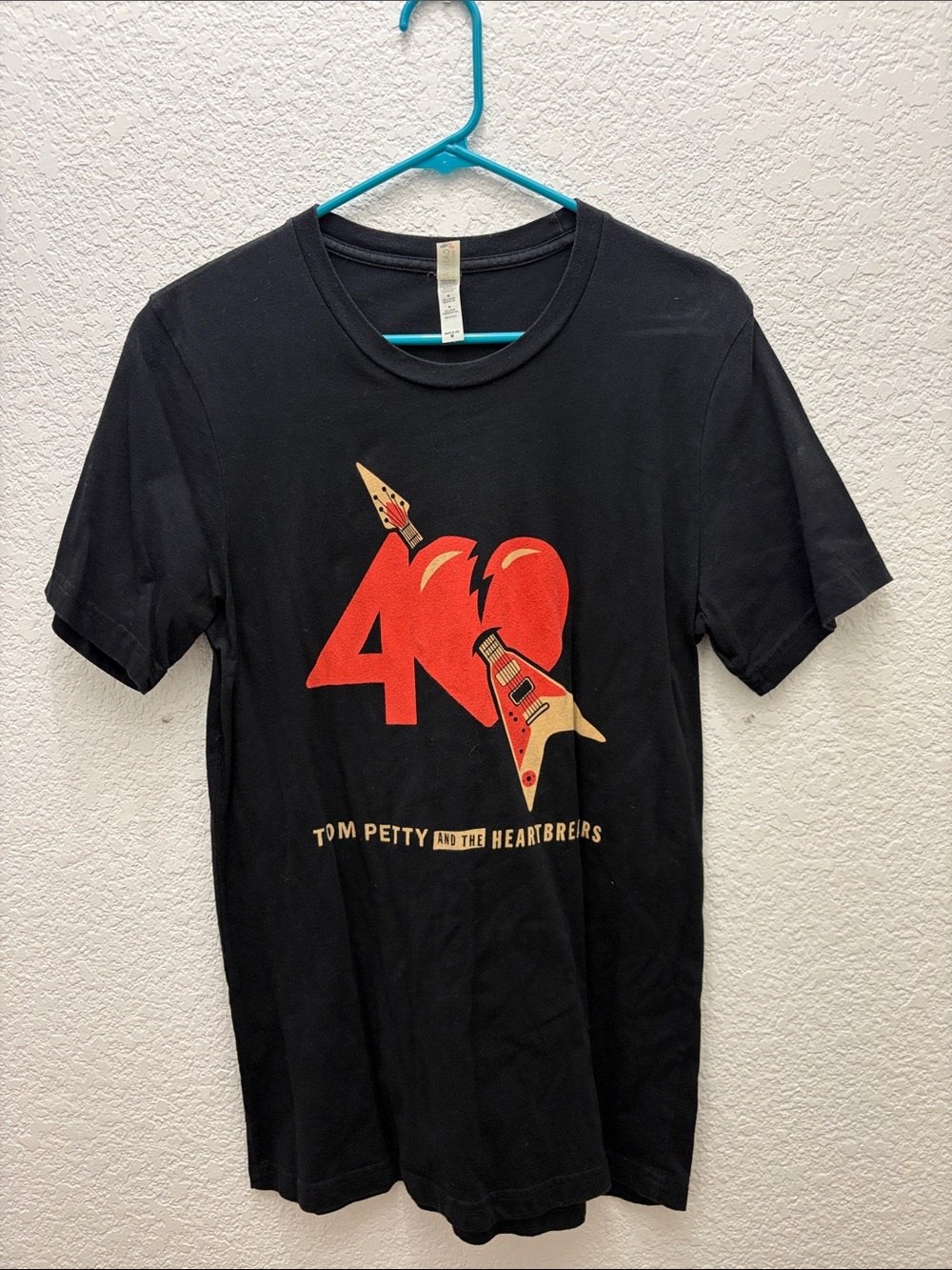 Hanes Black Tom Petty and The Heartbreakers 40th Anniversary Graphic Tee